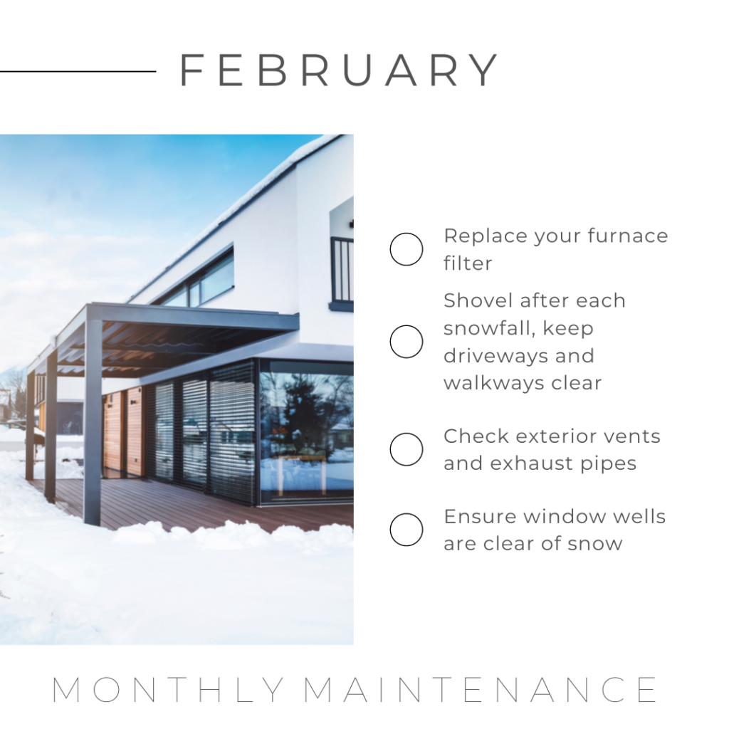 February Monthly Maintenance 