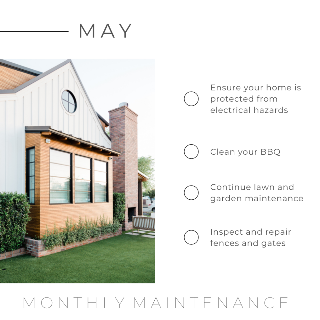 Monthly Maintenance Tips for May