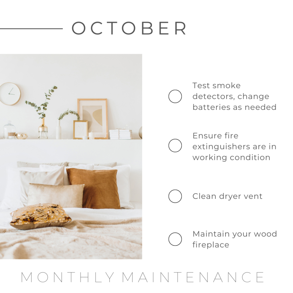 Monthly Maintenance Tips - October